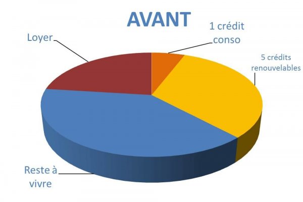 Situation avant rachat de crédits Lyon 8