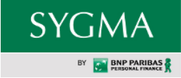 Logo partenaire bancaire Sygma by BNP Paribas